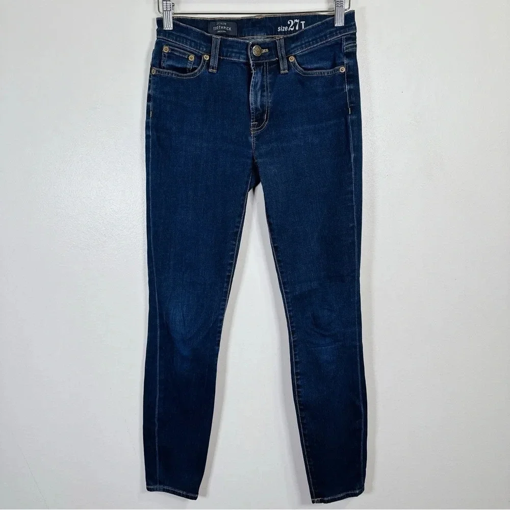 J.Crew Dark Wash Toothpick Skinny Jeans